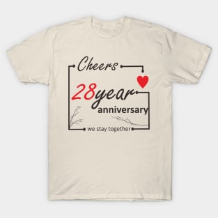 28 Year anniversary T-Shirt